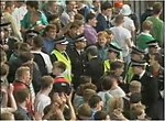Police presence amongst the CCS during 15 September 1990 Hearts game East Terracing during Mercer Derby.jpg