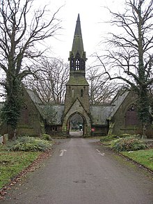 Grade II listed Chapel of Ease Eckington Cemetery - geograph.org.uk - 1169354.jpg
