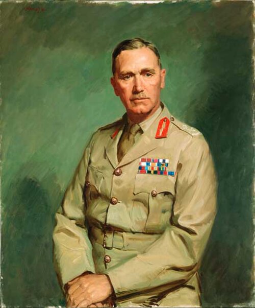 Portrait of Lt-General the Hon. Edmund Herring for which Dargie won the 1945 Archibald Prize