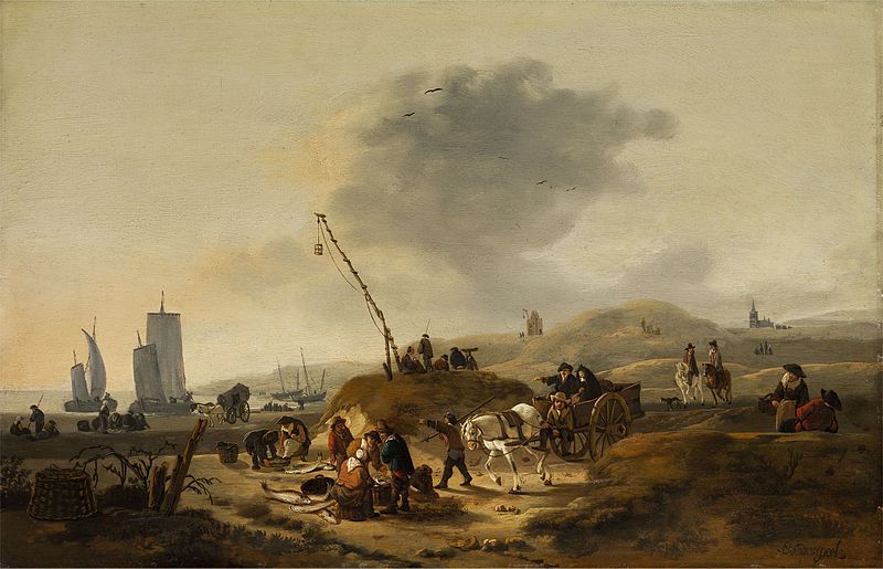 File:Egbert van der Poel - View of the dunes at Scheveningen beach.jpg