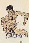 Egon Schiele, Erkek Çıplak