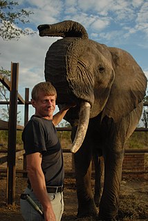 Dan Koehl French-Swedish zookeeper, elephant trainer