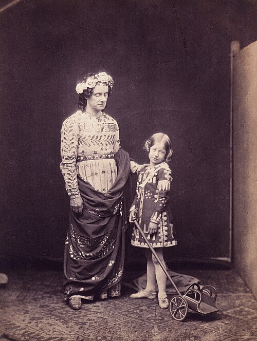 Charles Kean (left) and Ellen Terry in The Winter's Tale, 1856