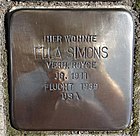 Eltville am Rhein Stolperstein Taunusstraße 15 Ella Simons.jpg