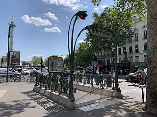 Entrée Station Métro Bastille Boulevard Beaumarchais - Paris XI (FR75) - 2021-06-16 - 1