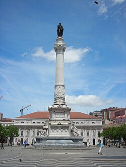 Estátua de D. Pedro IV no Rossio - heinäkuu 2008.jpg