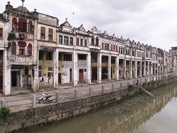 Early 20th century Tong Laus on Dixi Road in Chikan, Kaiping