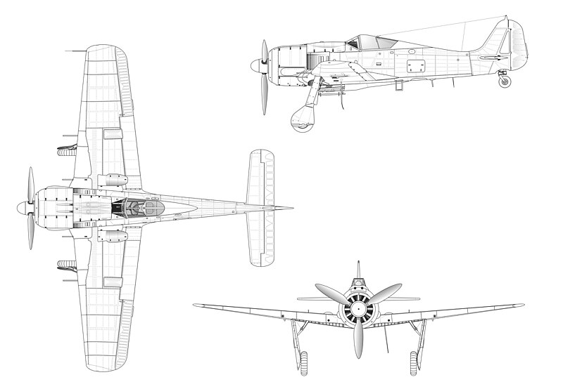 [ MPM ]  Focke Wulf 190 S-5.....FINI - Page 2 800px-FW190_A8_3Seiten