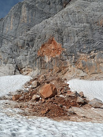 Felssturz am Hohen Kreuz im Dachsteinmassiv von Benutzer:Stefankasberger