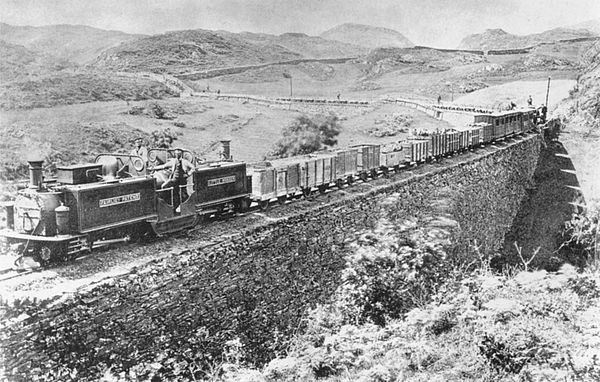 The Ffestiniog Railway, opened in 1836, was built to transport slate from Ffestiniog to the new port at Porthmadog.