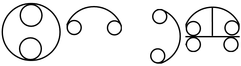 Фигура-модул Обла форма за глаголически букви W Т О М