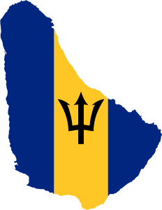 Bandera-mapa de Barbados.svg