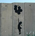 Flying Balloon Girl by Banksy