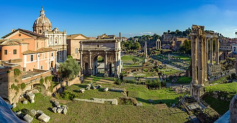Italiano: Vista del Foro Romano dai Musei capitolini
