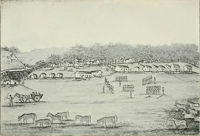 Fort Dodge, illustrated by William Williams, 1852.
