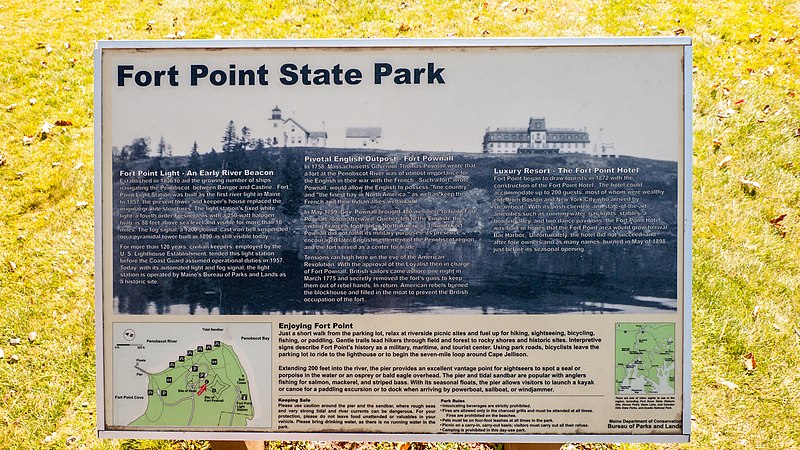 File:Fort Point State Park sign.jpg