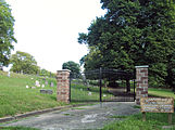 New gate to the Minersville Cemetery, Hill District, Pittsburgh