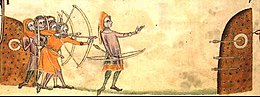 Geoffrey luttrell psalter 1325 longbowmen.jpg