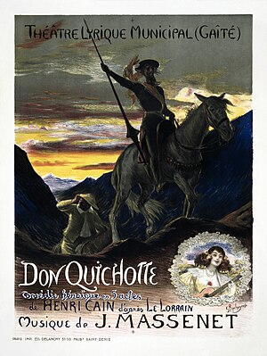 Poster for Jules Massenet's Don Quichotte