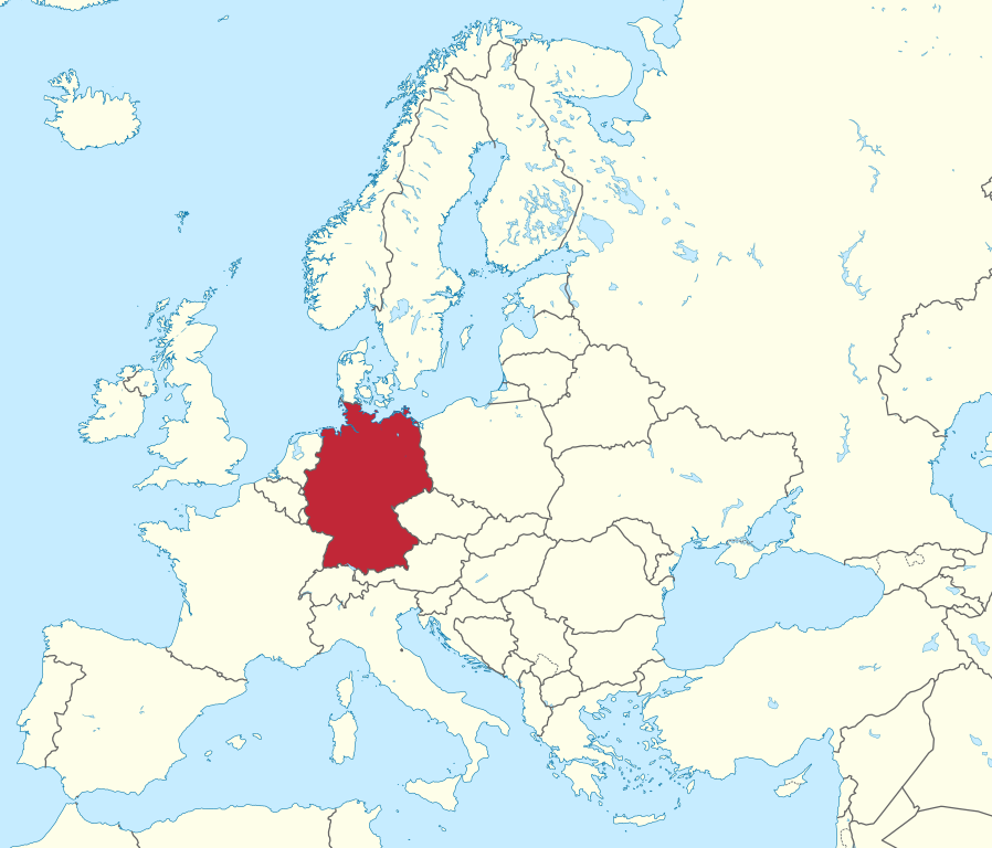 Map Of Germany In Europe