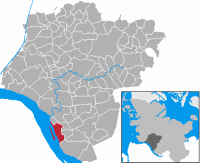 Poziția localității Glückstadt