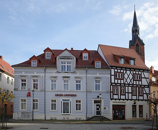 Gräfenhainichen, Markt 9, Adler-Apotheke