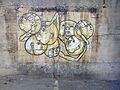 ללא כותרת, 2011 ציור ביד חופשית על נייר מודבק על קיר רחוב החשמל, תל אביב-יפו