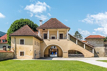 Manor and folwark complex at the monastery portal, Gurk, Carinthia, Austria