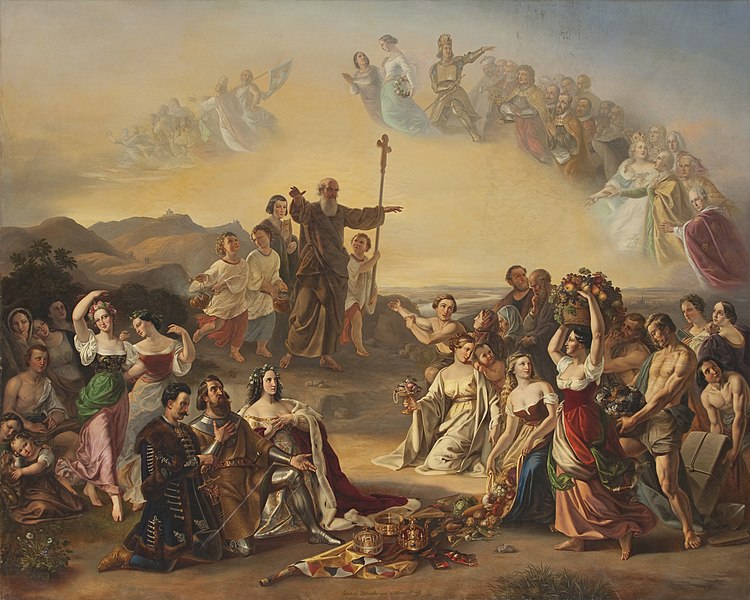 File:Gustav Dittenberger - Der heilige Severin segnet das Land Österreich - 2856 - Österreichische Galerie Belvedere.jpg