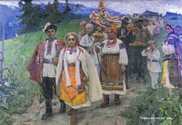 フツルの結婚式,1959. Ivan Gonchar Museum, Kiev.