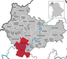 Kaart van Hammelburg