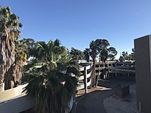 parking structure and former Broadway entrance c.2022 Hawthorne Plaza Parking Structure.jpg