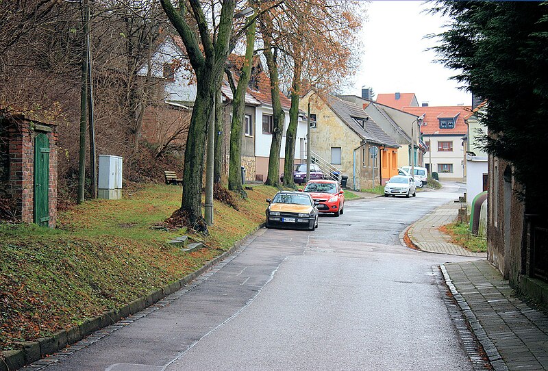 File:Hettstedt, the street "Promenade", southern part.jpg