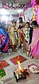 Hindu Wedding rituals during wedding of two blind persons at Voice Of World Kolkata 14