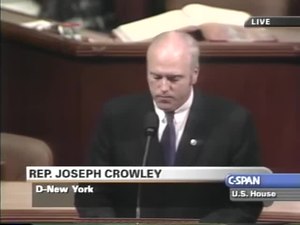 The US House of Representatives debating the use of military force with Iraq, 8 October 2002
