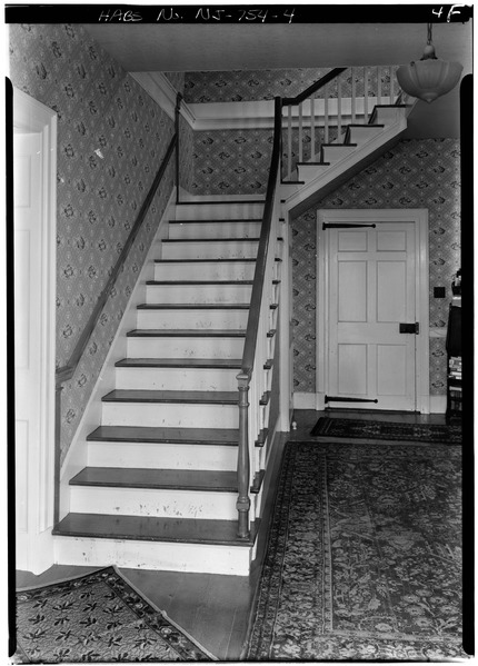 File:INTERIOR, FIRST FLOOR, STAIR HALL - James Ludlam House, Delsea Drive (State Route 47), Goshen, Cape May County, NJ HABS NJ,5-GOSH,1-4.tif