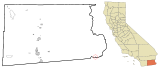 Imperial County California Incorporated and Unincorporated areas Winterhaven Highlighted.svg