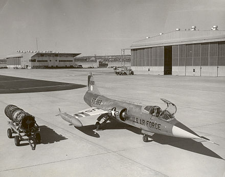 GE-J79-3 and Lockheed YF-104A Starfighter