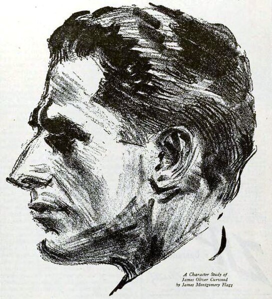 Curwood drawn by James Montgomery Flagg.