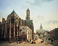 Jan Hendrik Verheijen: Gezicht op het koor en de toren van de Domkerk te Utrecht (1829)