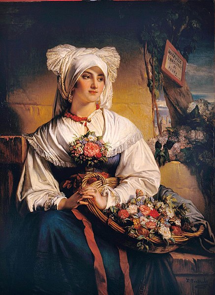 File:Jean François Portaels-Una chica de Trieste con flores.jpg