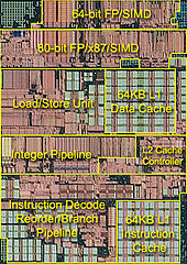 K10 single core with overlay description, excluding the L2 cache array K10h.jpg