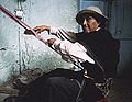 A Cañari weaver at his loom.