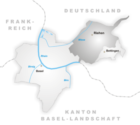 Karte von Riehen