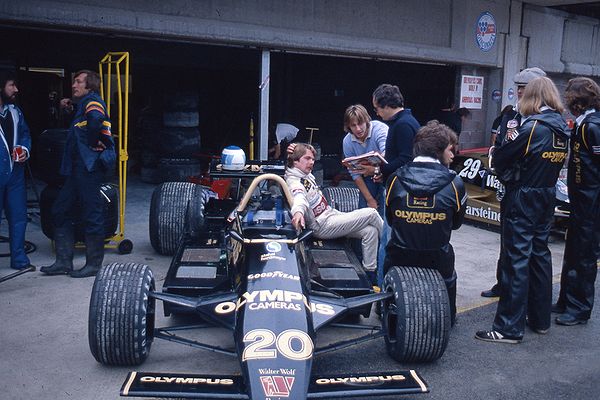 Rosberg in the Wolf pits in 1979.