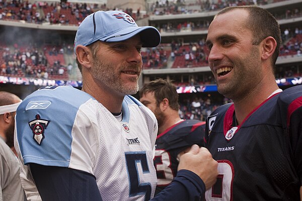 Collins (left) and Matt Schaub.