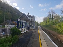 Kings Nympton in April 2019. Kings Nympton railway station in 2019.jpg