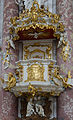 English: The pulpit of the church Maria Himmelfahrt in the monastery Fürstenfeld. Deutsch: Kanzel der Kirche Maria Himmelfahrt des Klosters Fürstenfeld.