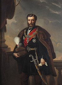 Mihailo Obrenovic, Prince of Serbia (1860-1868) Knez Mihajlo III Obrenovic.jpg