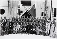 韩国光复军官兵，同国民革命军穿同一种军装，但帽徽不同(1940年9月，重庆)